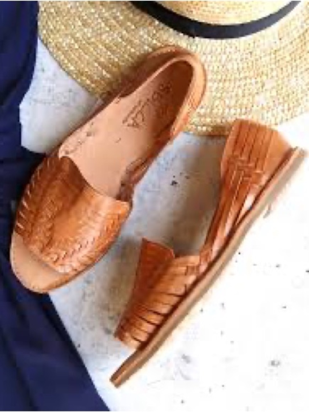 Sbicca Brown Woven Leather Espadrille Flats